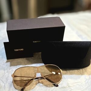 Tom Ford Gold Aviator Sunglasses